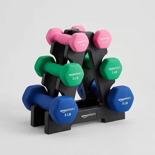 AmazonBasics Neoprene Dumbbell Set